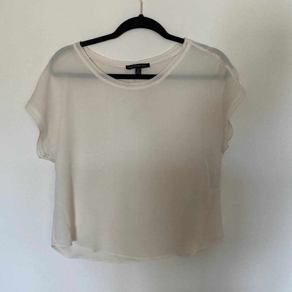 White silky top